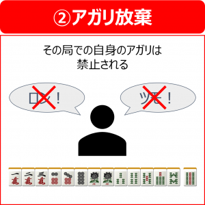 麻雀のアガリ放棄